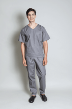 conjunto-pijama-cirurgico-masculino-brim-leve-cinza-1