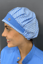 touca-cirurgica-feminina-tricoline-azul-xadrez-2